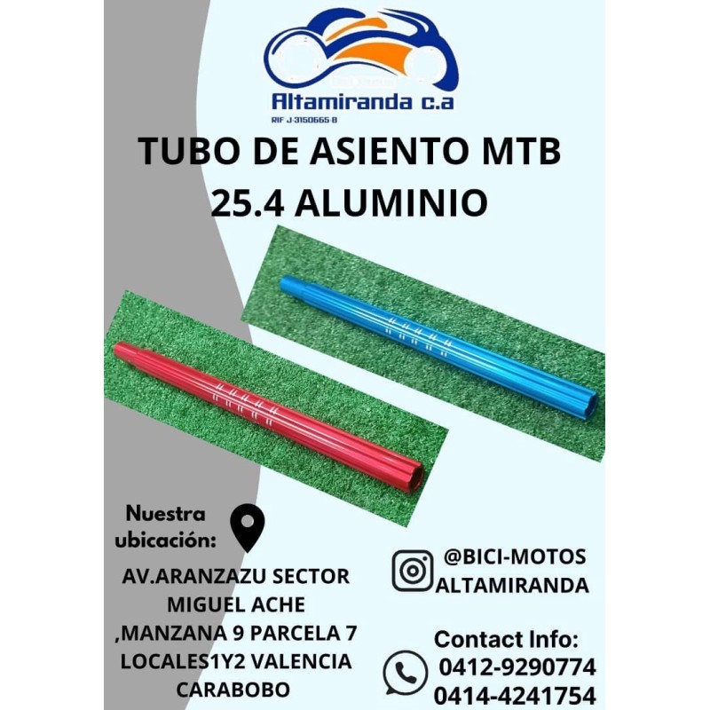 Tubo asiento MTB