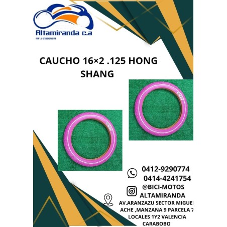 Caucho 16x2-125