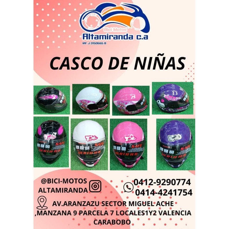 Casco semi integral para niños