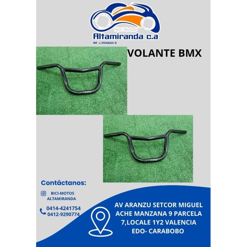 Volante bmx negro