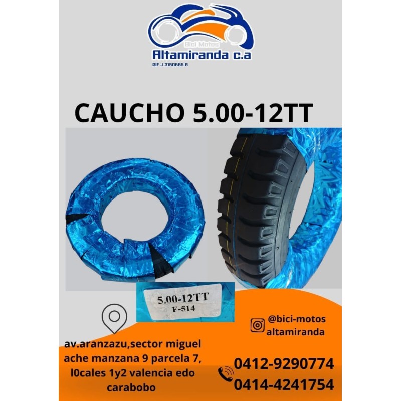 caucho 5.00-12tt