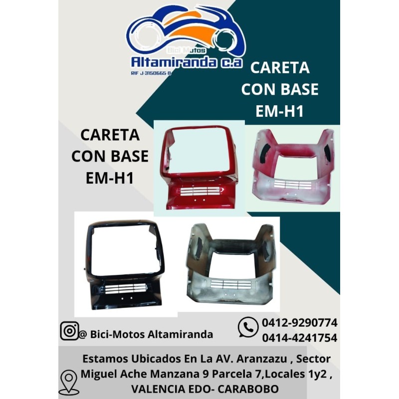 CARETA CON BASE EM-H1
