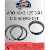 ARO 16X2.125 36H DE ACERO CST