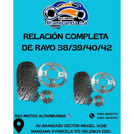 RELACION COMPLETA DE RAYO 38,39,40,42